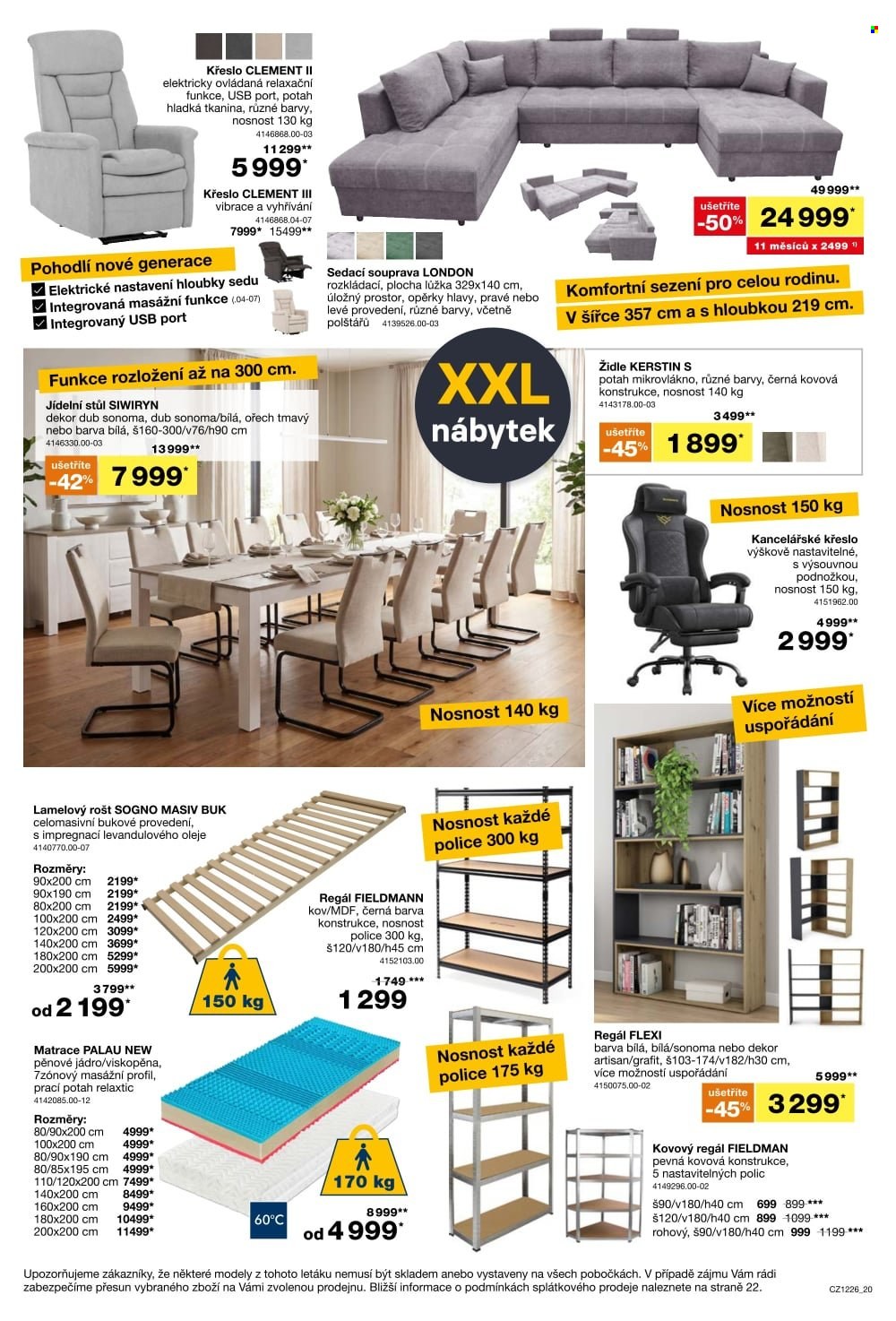 Leták SCONTO NÁBYTEK - 23. 9. 2026 - 13. 10. 2026. Strana 20