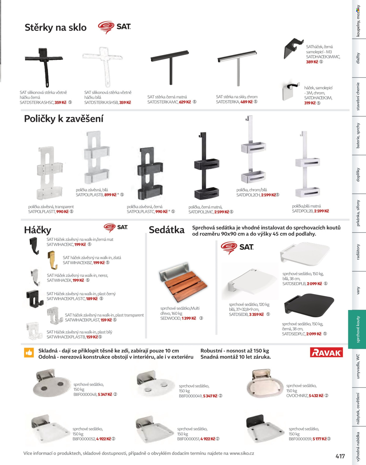 Leták SIKO KOUPELNY. Strana 417