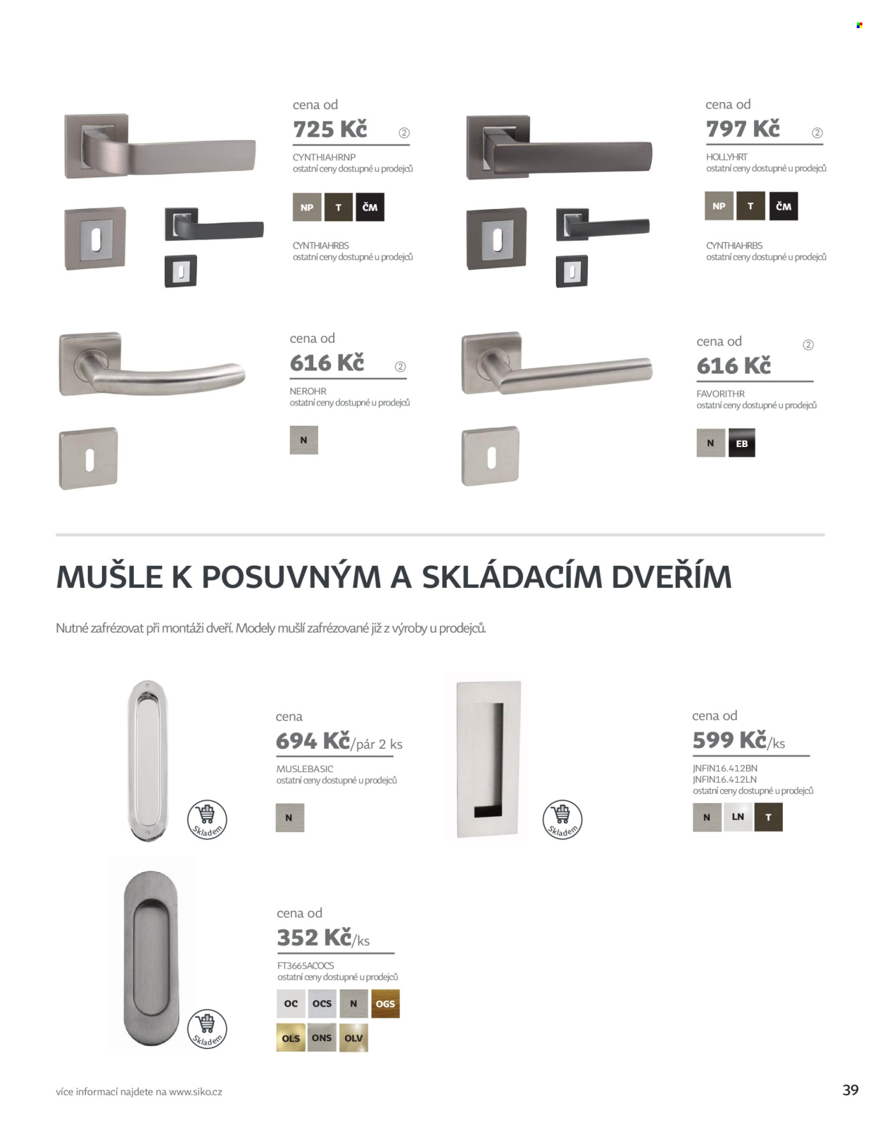 Leták SIKO KOUPELNY. Strana 39