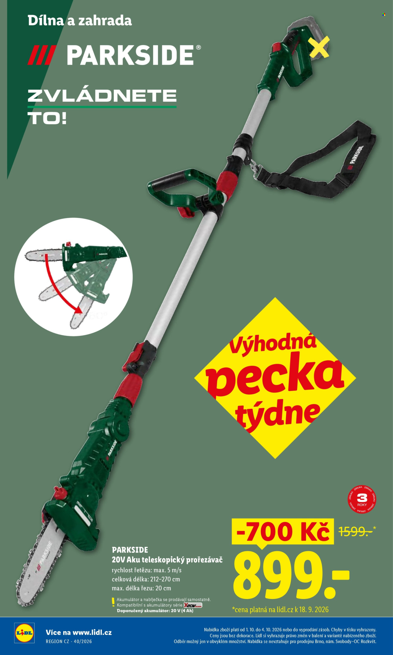 Leták Lidl - 1. 10. 2026 - 4. 10. 2026. Strana 10
