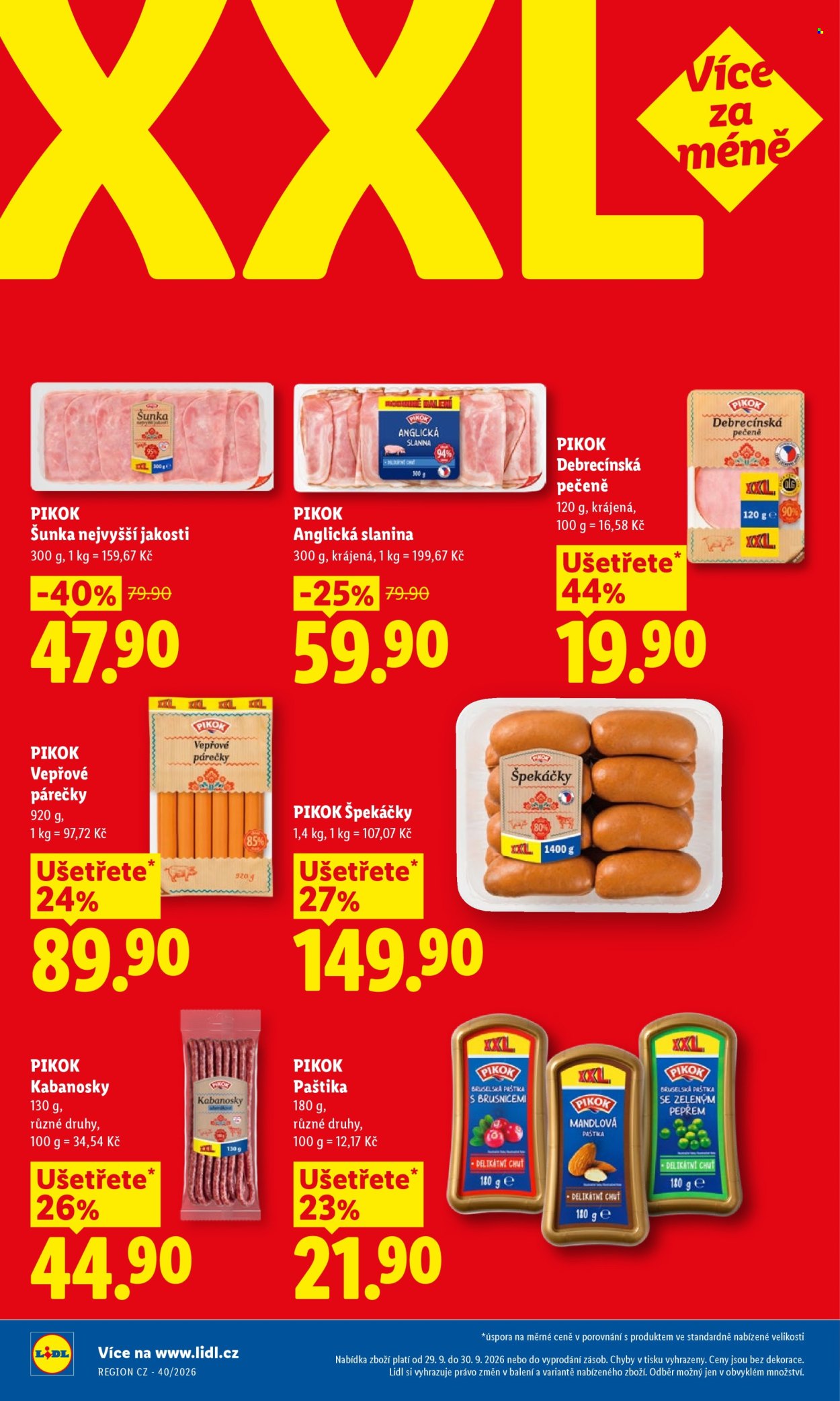 Leták Lidl - 29. 9. 2026 - 30. 9. 2026. Strana 20