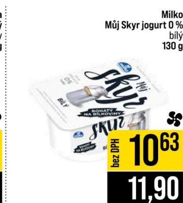 Milko Můj Skyr jogurt 0 % bílý