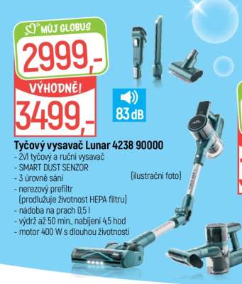 Tyčový vysavač Lunar 4238 90000