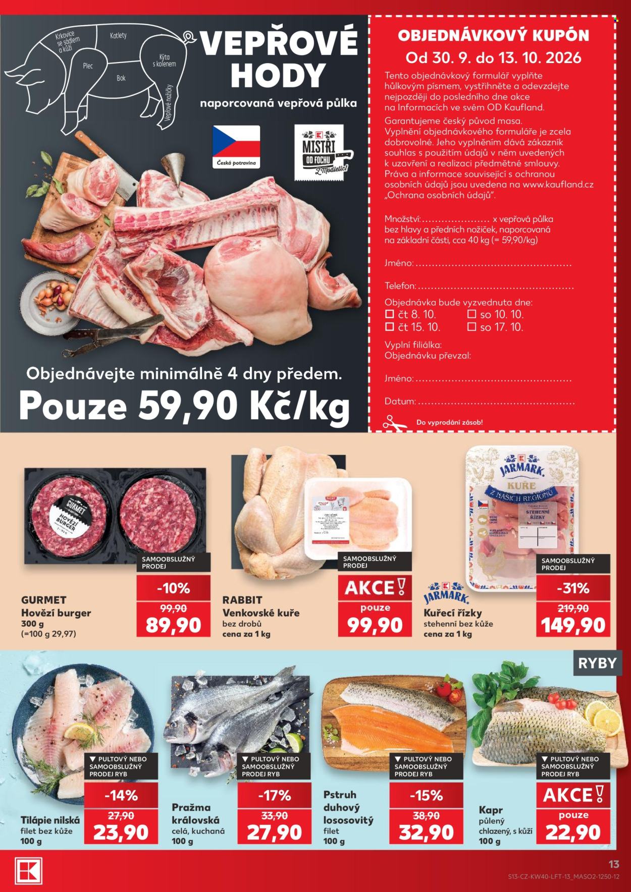 Leták Kaufland - 30. 9. 2026 - 6. 10. 2026. Strana 13
