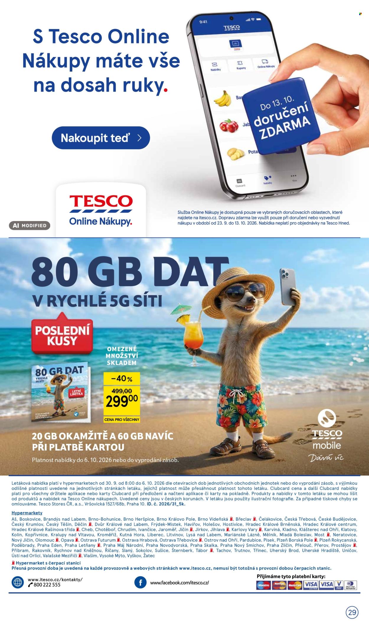 Leták TESCO - 30. 9. 2026 - 6. 10. 2026. Strana 29