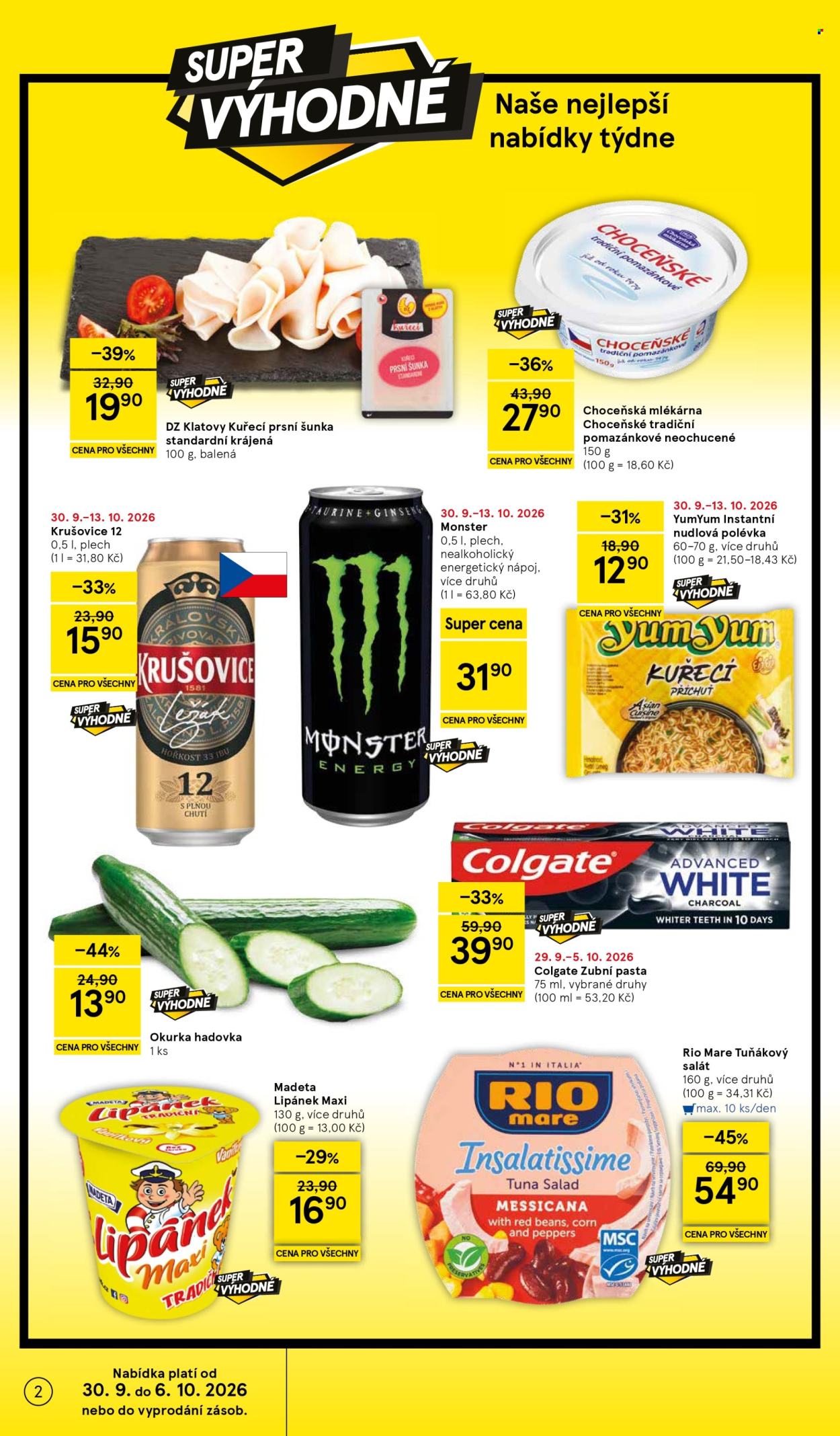 Leták TESCO supermarket - 30. 9. 2026 - 6. 10. 2026. Strana 2