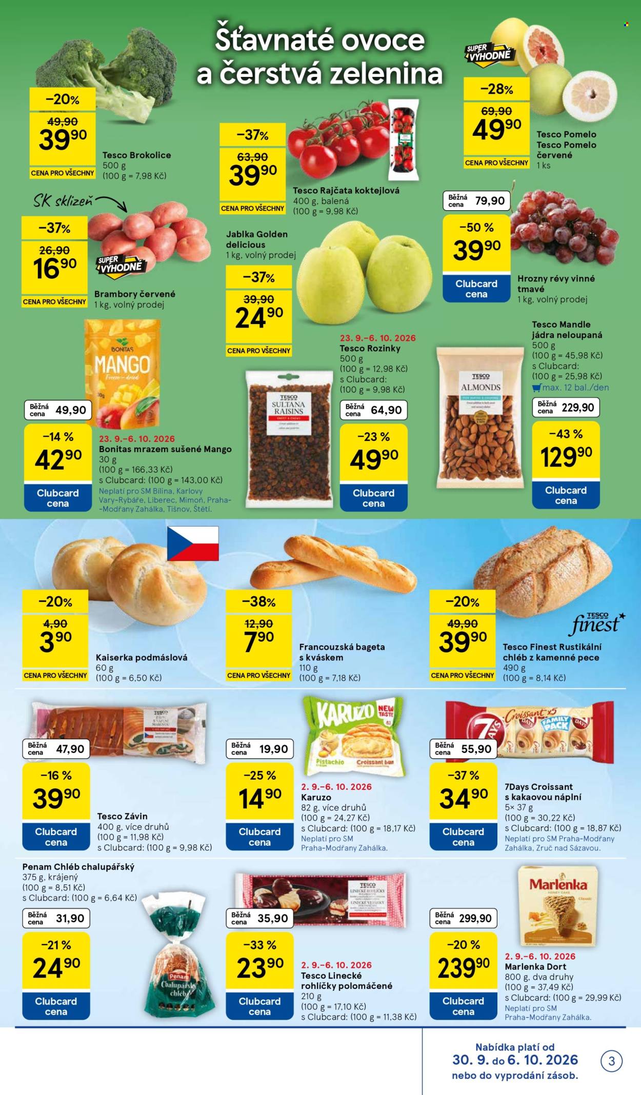 Leták TESCO supermarket - 30. 9. 2026 - 6. 10. 2026. Strana 3
