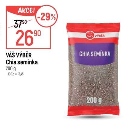 VÁŠ VÝBĚR Chia semínka