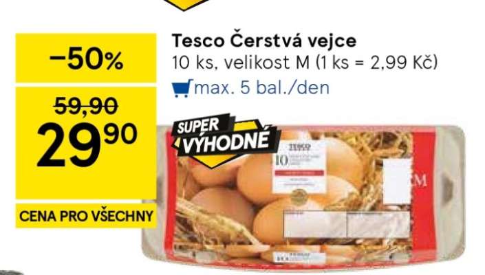 Tesco Čerstvá vejce