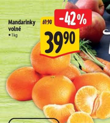 Mandarinky volné