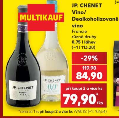 JP. CHENET Víno/Dealkoholizované víno