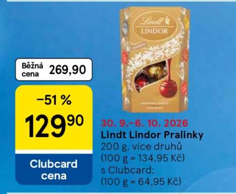 Lindt Lindor Pralinky