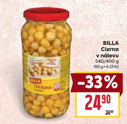 BILLA Cizrna v nálevu