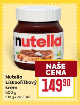 Nutella Lískooříškový krém