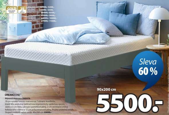 DREAMZONE® Pěnová matrace SNERTA