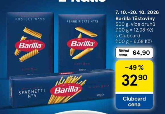 Barilla těstoviny