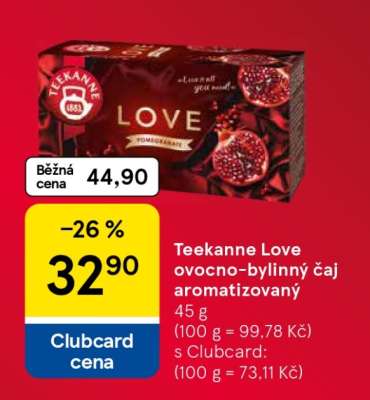 Teekanne Love ovocno-bylinný čaj aromatizovaný