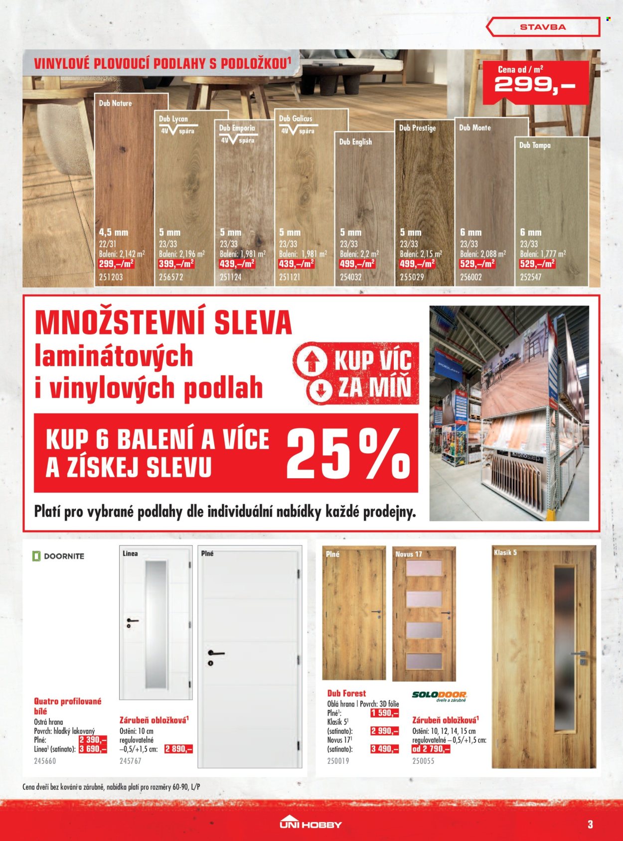 Leták UNI HOBBY - 1. 10. 2026 - 25. 10. 2026. Strana 3