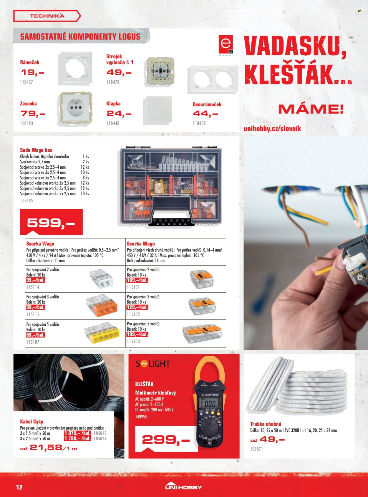 Leták UNI HOBBY - 1. 10. 2026 - 25. 10. 2026. Strana 12