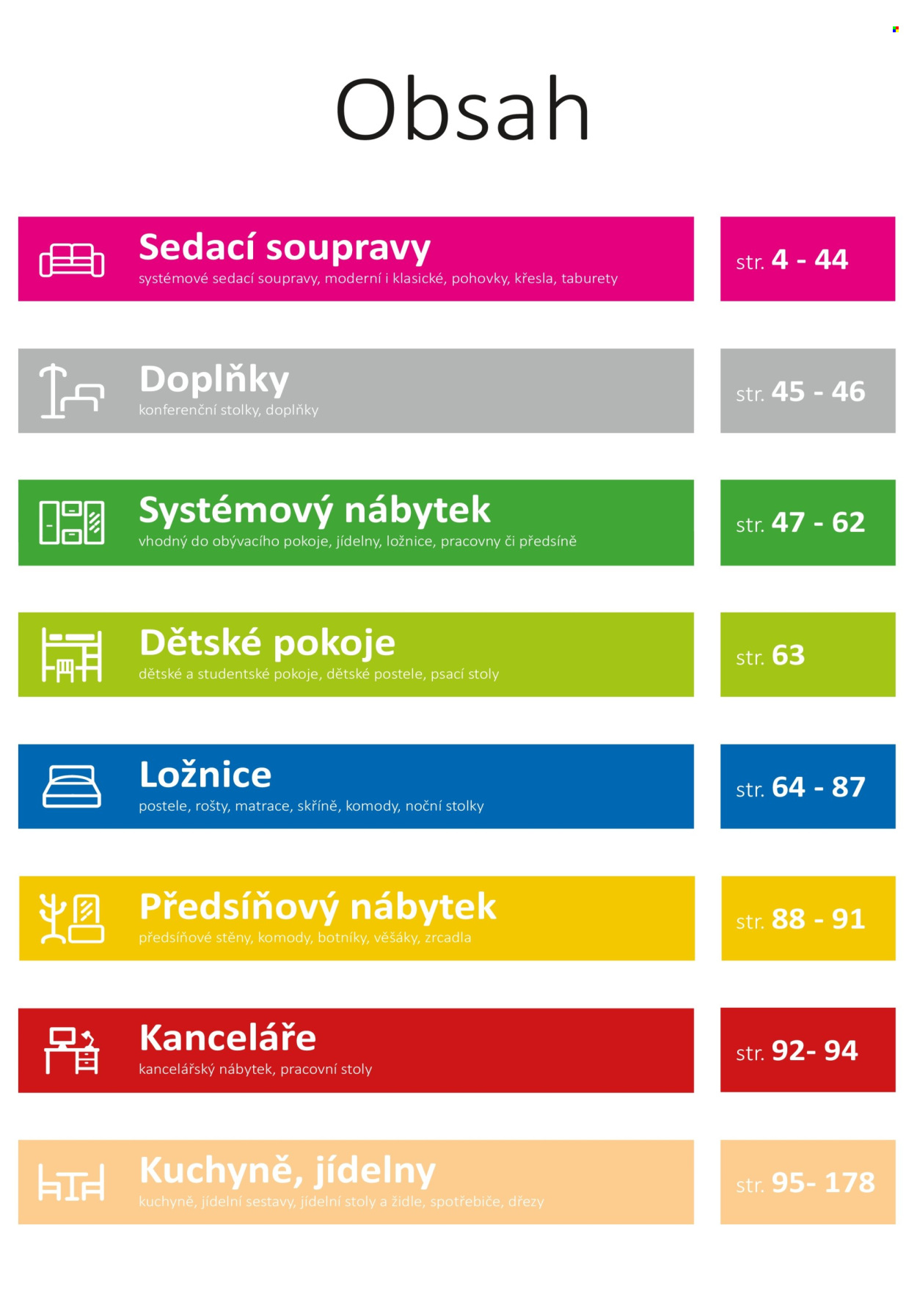 Leták Nábytek Jamall. Strana 2