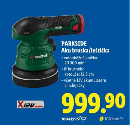 PARKSIDE Aku bruska/leštička