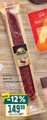 KROMĚŘÍŽSKÝ SPECIÁL Lovecký salám