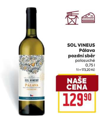 SOL VINEUS Pálava Pozdní sběr polosuché