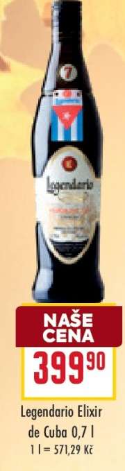 Legendario Elixir de Cuba 0,7 l