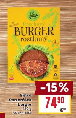 Emco Pan Hrášek Burger