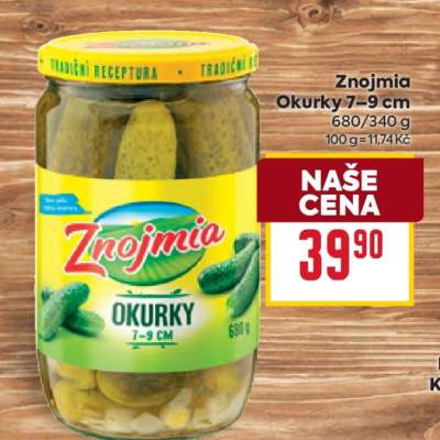 Znojmia Okurky 7–9 cm
