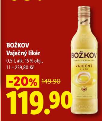 Božkov Vaječný likér