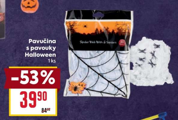 Pavučina s pavouky Halloween