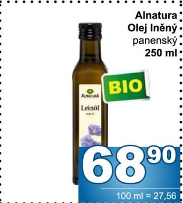 Alnatura Olej lněný panenský 250 ml