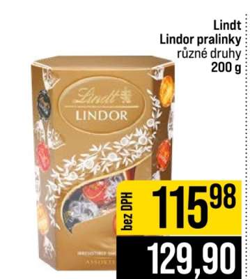 Lindt Lindor Pralinky