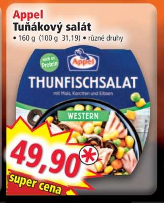 Appel Tuňákový salát