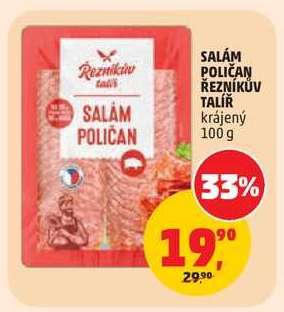 SALÁM POLIČAN ŘEZNÍKŮV TALÍŘ krájený