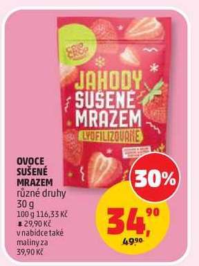 OVOCE SUŠENÉ MRAZEM