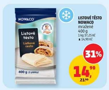 LISTOVÉ TĚSTO NOWACO