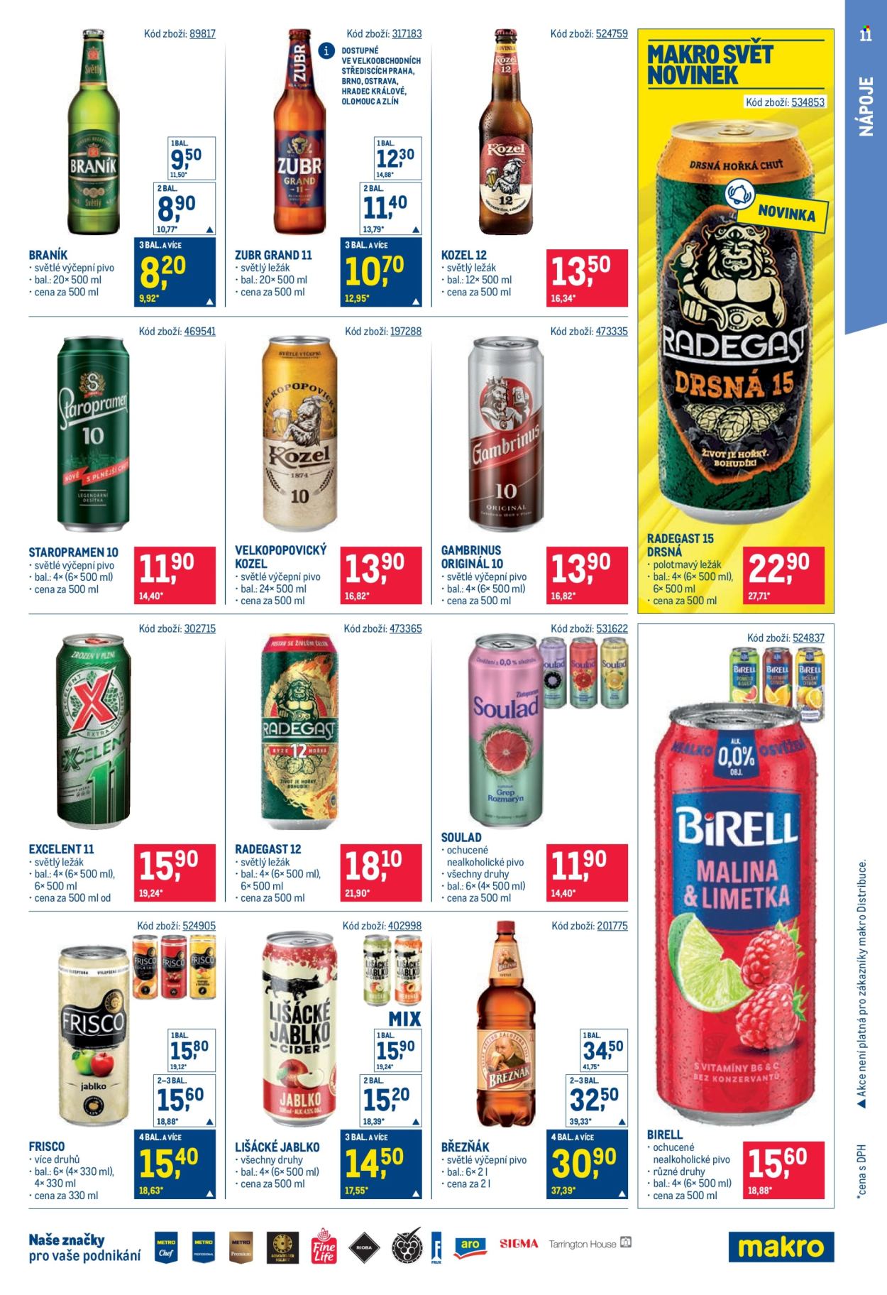 Leták MAKRO - 7. 10. 2026 - 20. 10. 2026. Strana 11