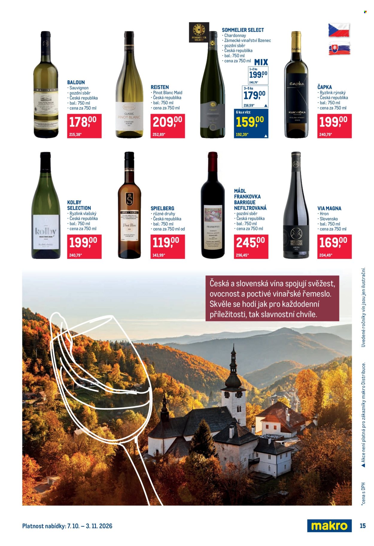 Leták MAKRO - 7. 10. 2026 - 20. 10. 2026. Strana 15