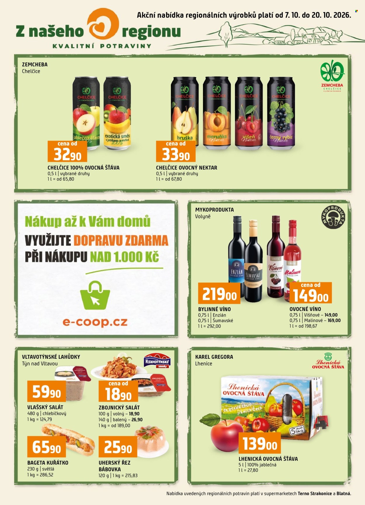 Leták coop TERNO - 7. 10. 2026 - 20. 10. 2026. Strana 1