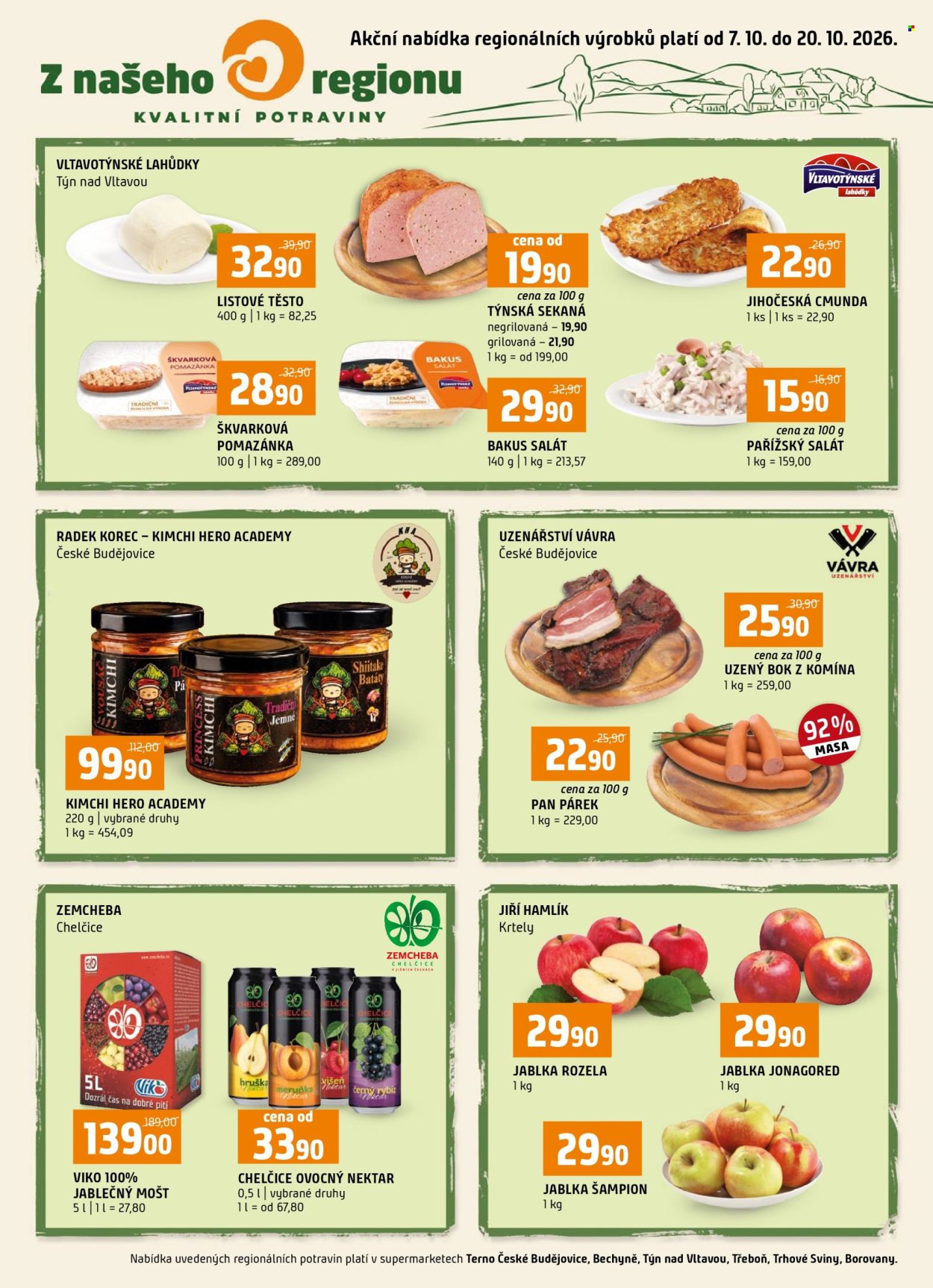 Leták coop TERNO - 7. 10. 2026 - 20. 10. 2026. Strana 1