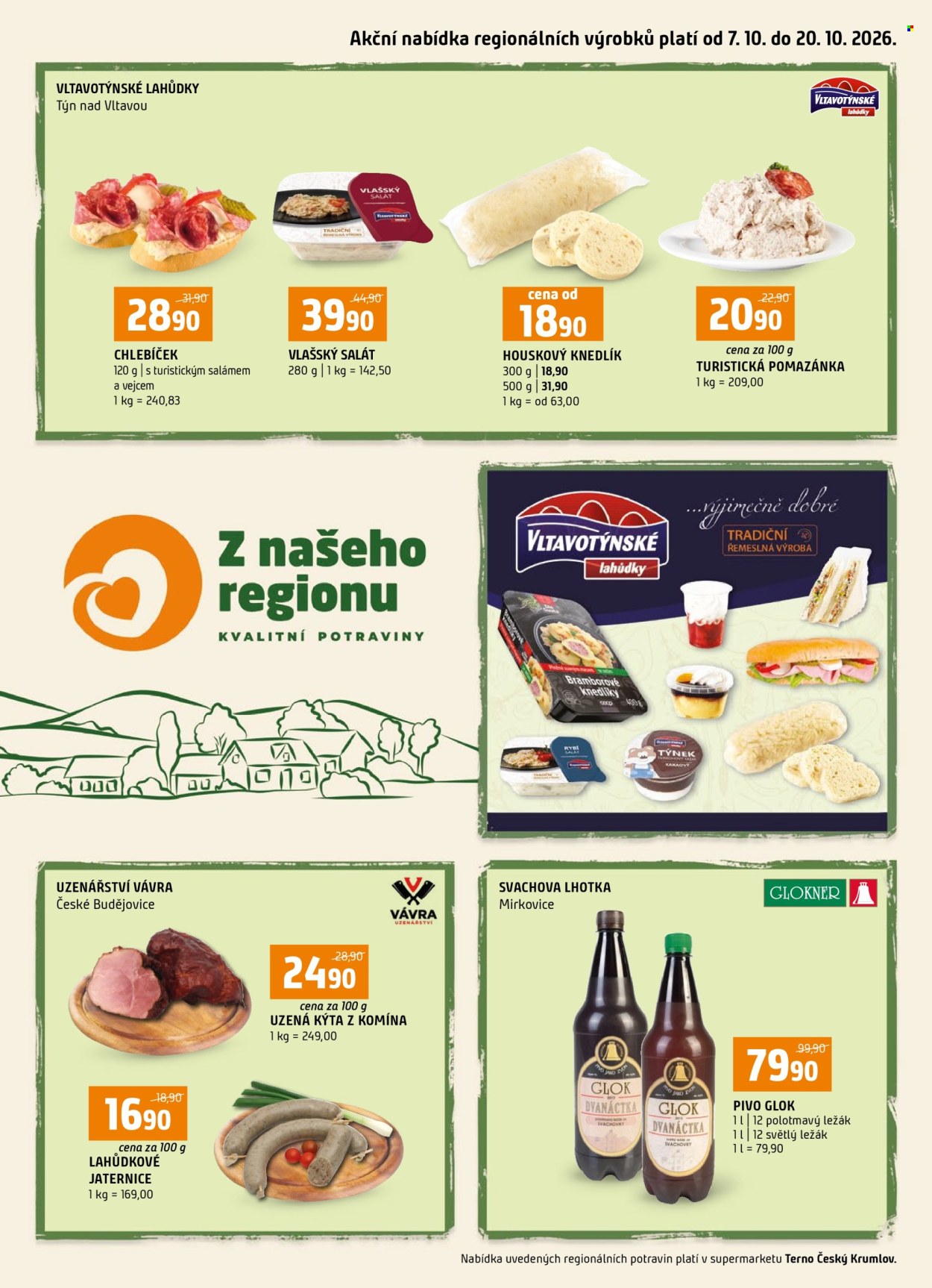 Leták coop TERNO - 7. 10. 2026 - 20. 10. 2026. Strana 1