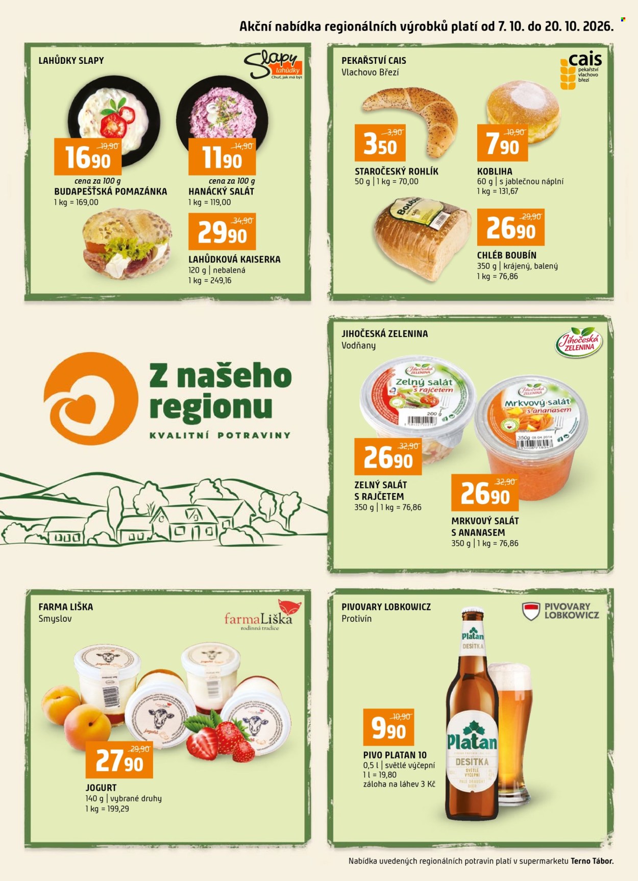 Leták coop TERNO - 7. 10. 2026 - 20. 10. 2026. Strana 1