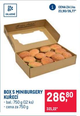 BOX S MINIBURGERY KUŘECÍ