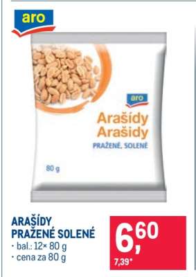 Arašídy pražené solené