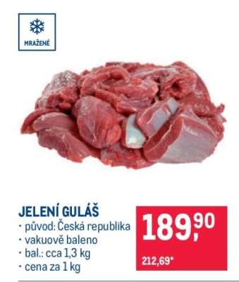 Jelení guláš