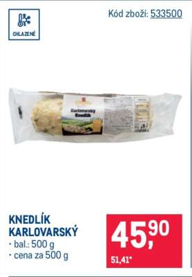 KNEDLÍK KARLOVARSKÝ