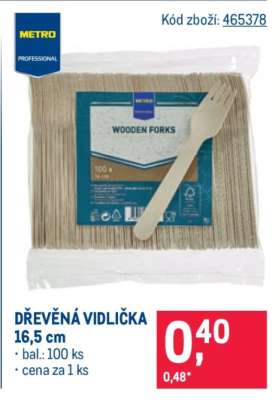 DŘEVĚNÁ VIDLIČKA