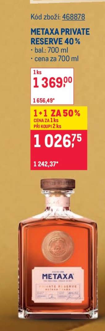 METAXA PRIVATE RESERVE 40 %